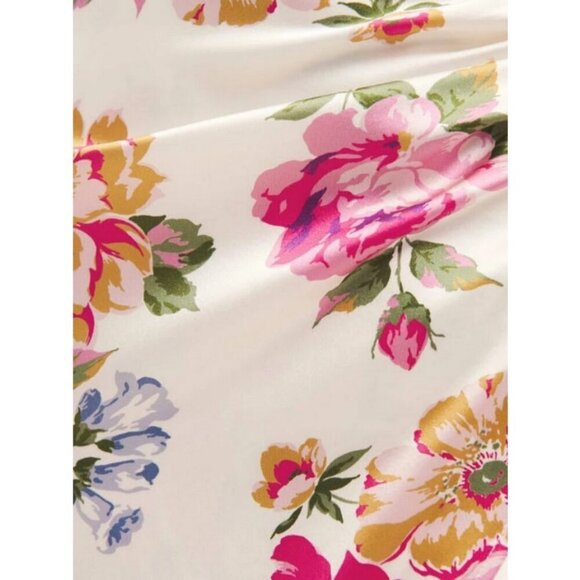 💕REFORMATION💕 Genesis Silk Dress ~ Giverny Floral Print 100% Silk 12 NWT - Picture 8 of 16